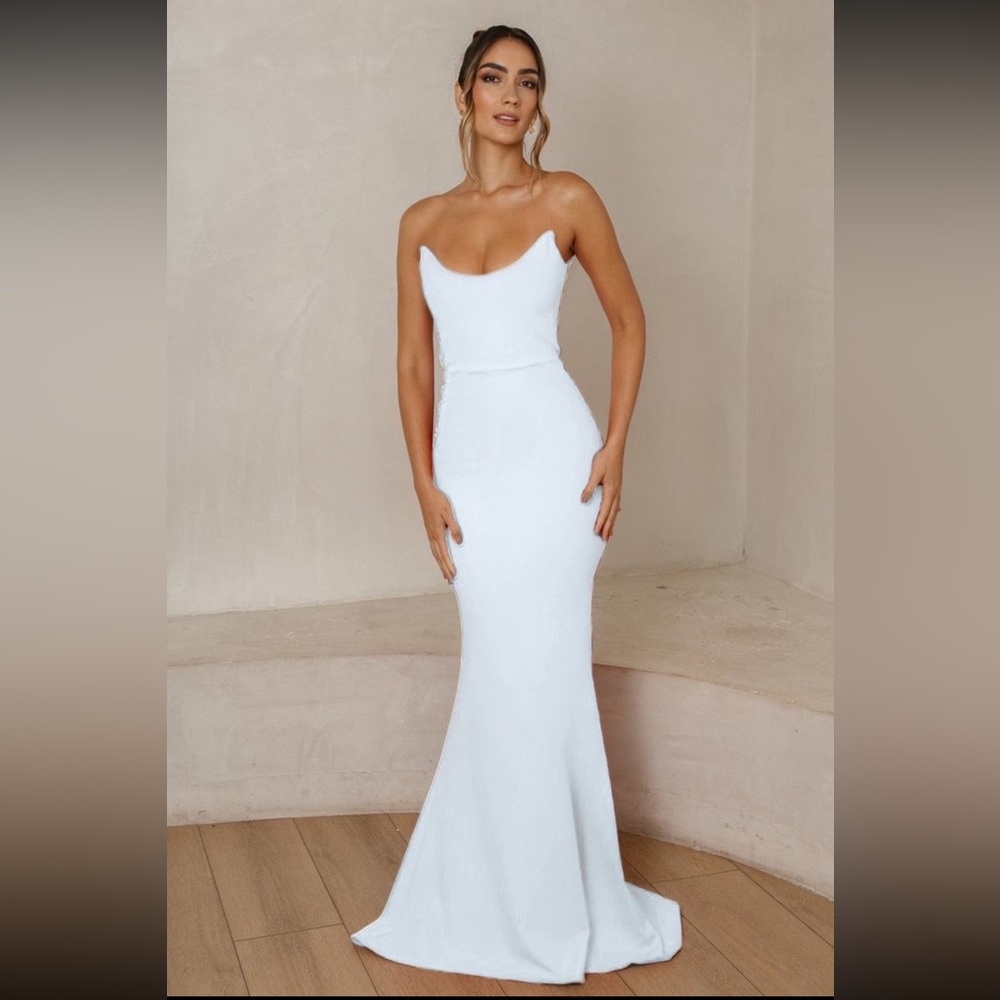 JAUS Celine Gown - White - Small